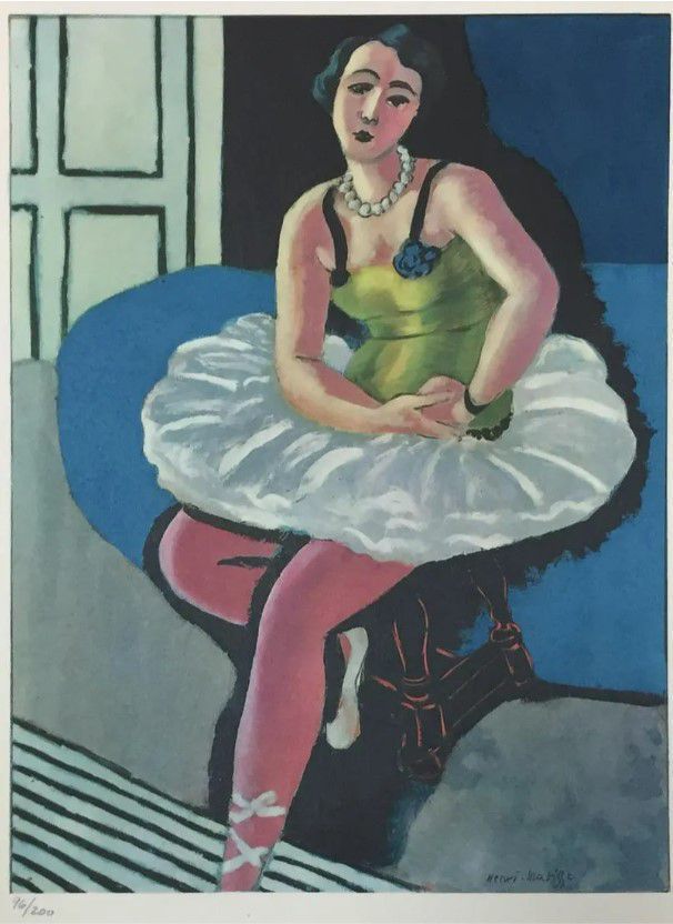 Henri Matisse, Ballet dancer seated on a stool