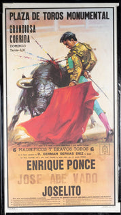 Wall Art Poster of Legendary Spanish Matador Enrique Ponce