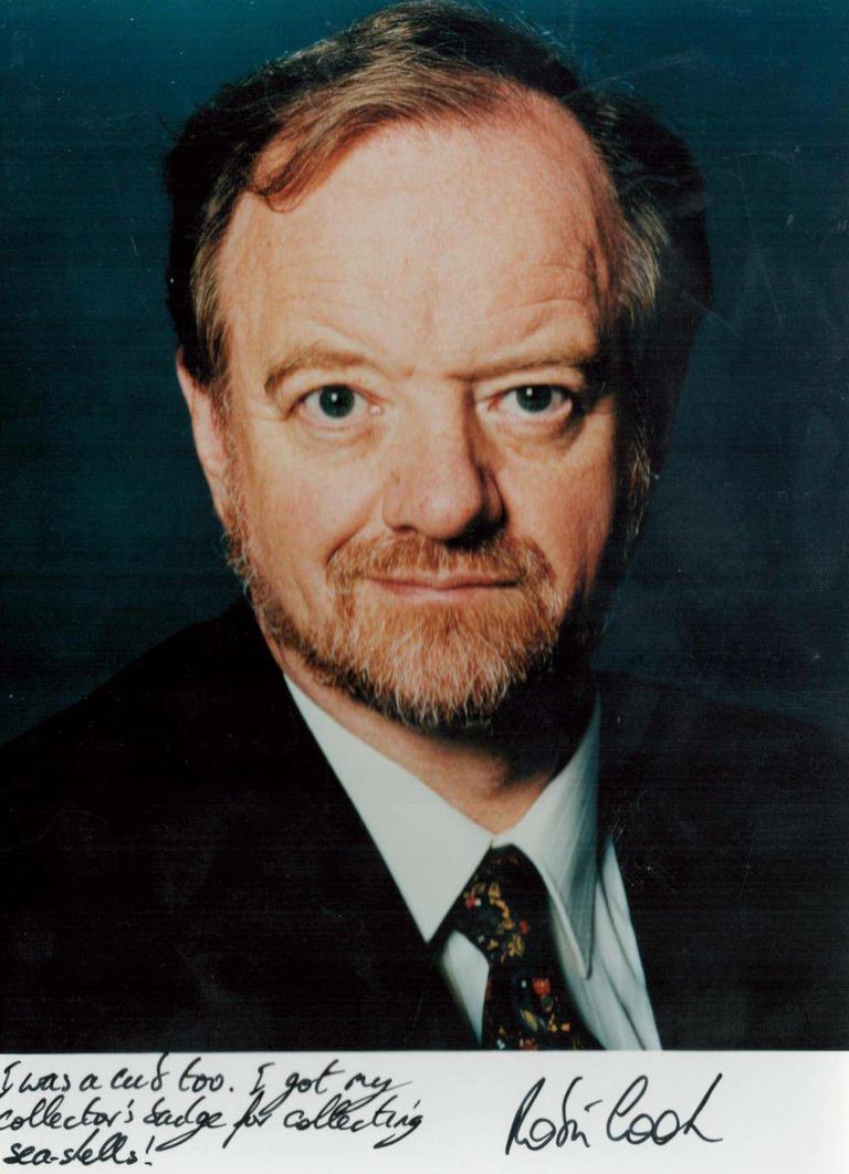 Robin Cook Signed Photograph