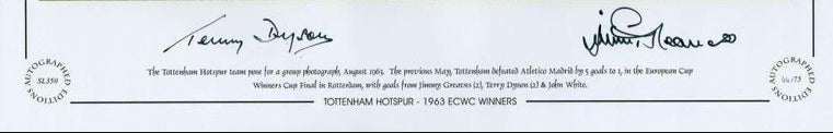 Terry Dyson, Jimmy Greaves &amp; Tottenham Hotspur Signed Photograph