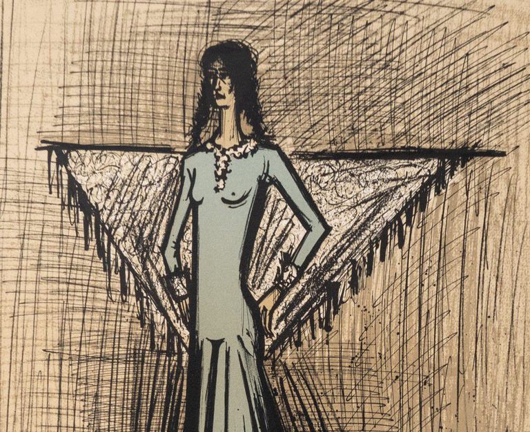 Bernard Buffet, 'Micaëla' - Print