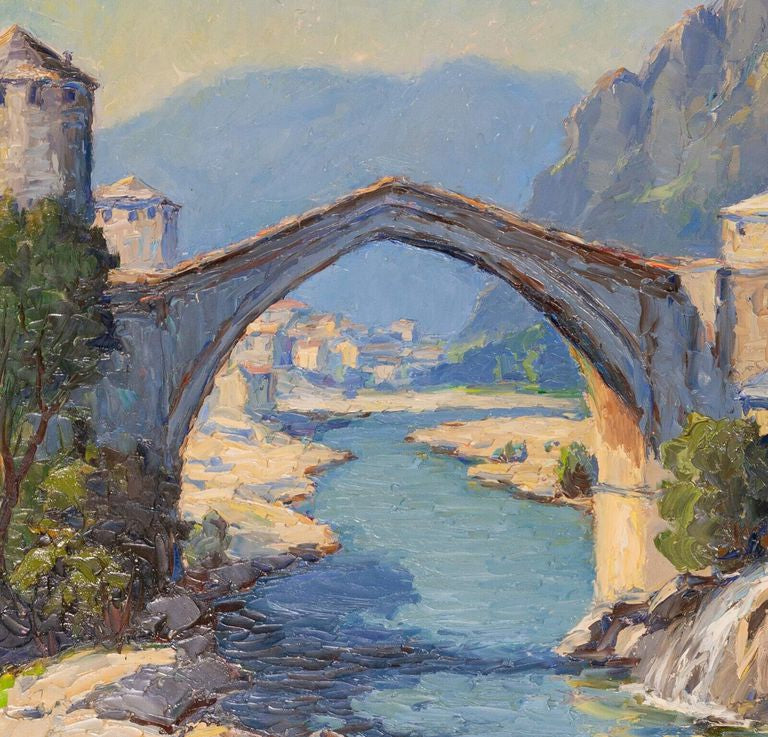 Walter Krugmer "Mostar Old Bridge''