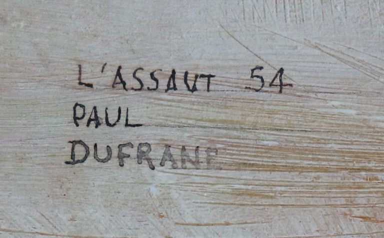 Paul Dufrane (1922-1999) 'L' Assaut' 1954