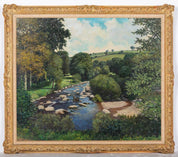 A. Wilson Burns, Wooded River Landscape