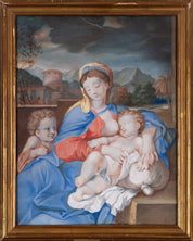 (After) Sébastien Bourdon, ''The Virgin and Child with Saint John Baptiste ''