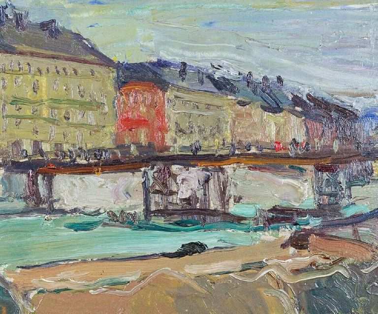 René Mélon " 1943, Le Pont De Commerce"