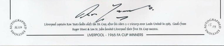 Ron Yeats Signed Photograph