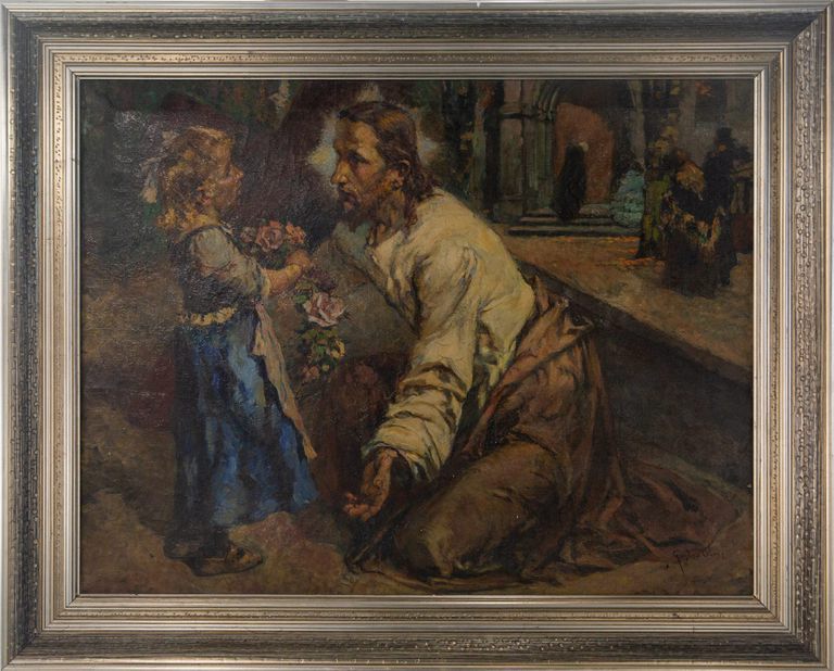 Gustav Olms 'Father with child'