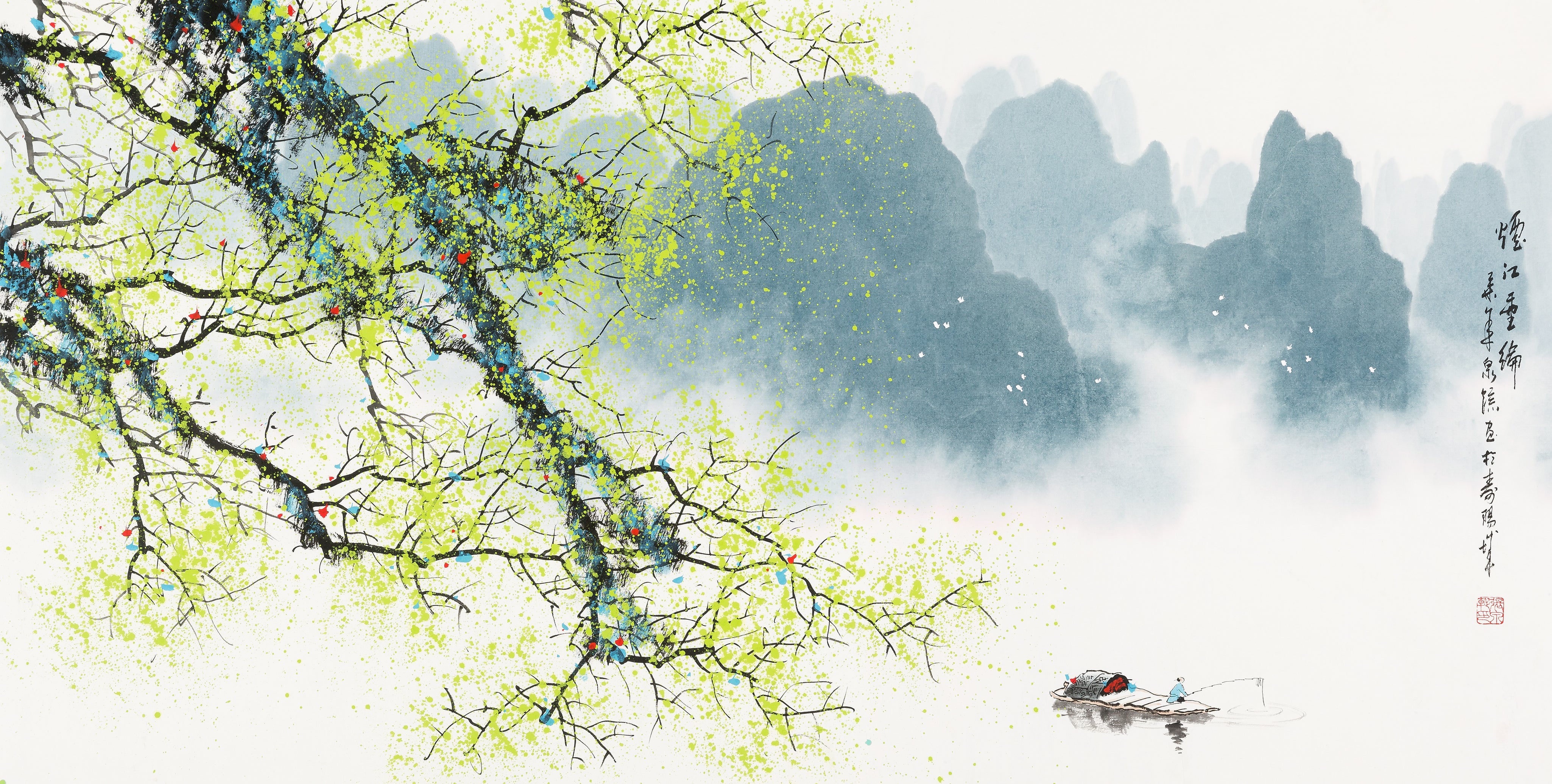 The Weeping Willows on the River