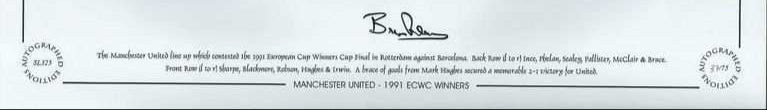 Bryan Robson Signed Photograph