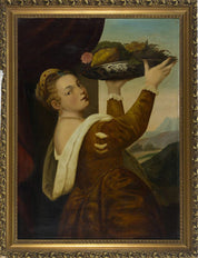 After Titian,  'Girl with a Platter of Fruit'