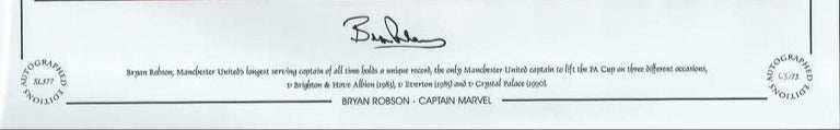 Bryan Robson 16x12 Hand Signed Colour Photo - Autographed Limited Edition