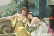 Timeless Masterpiece Oil Painting Three Ladies in the Roman Temple of Vesta