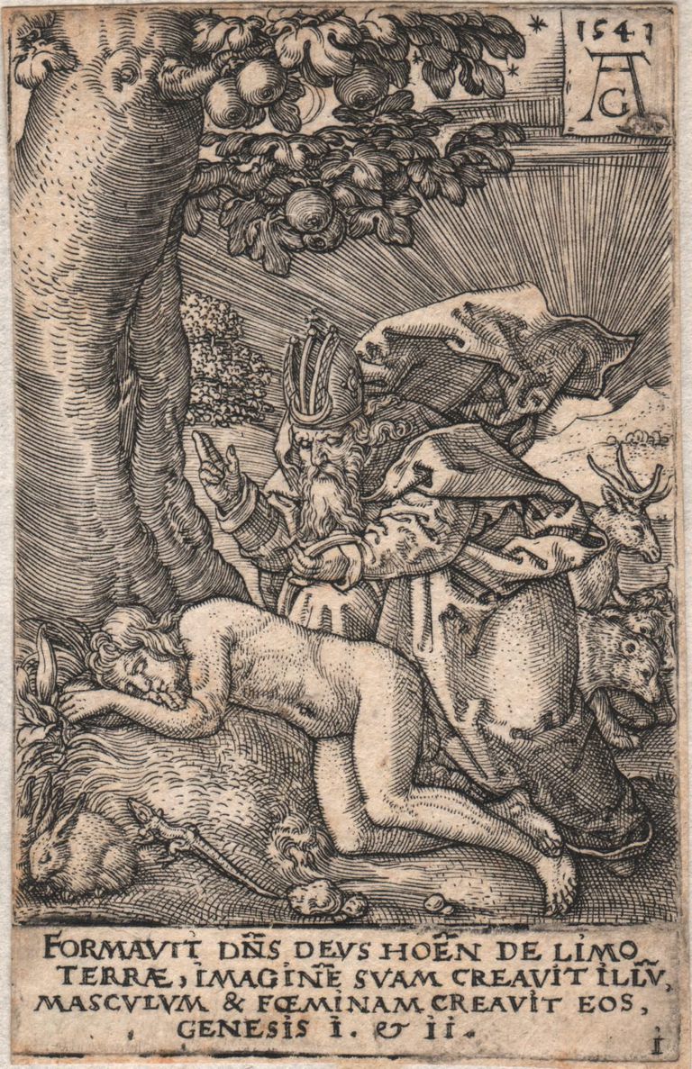 Heinrich Aldegrever, 'Creation of Eve'