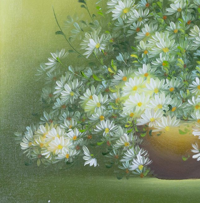Mid-Century Floral Painting
