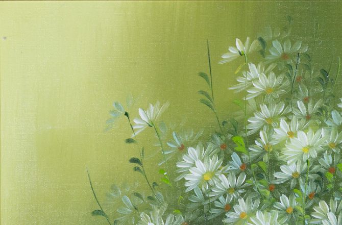 Mid-Century Floral Painting