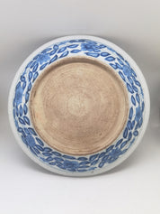 Blue and White Porcelain Plate with Lotus Motif