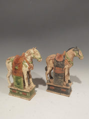 Late Ming Style Horse with Moulded Decoration