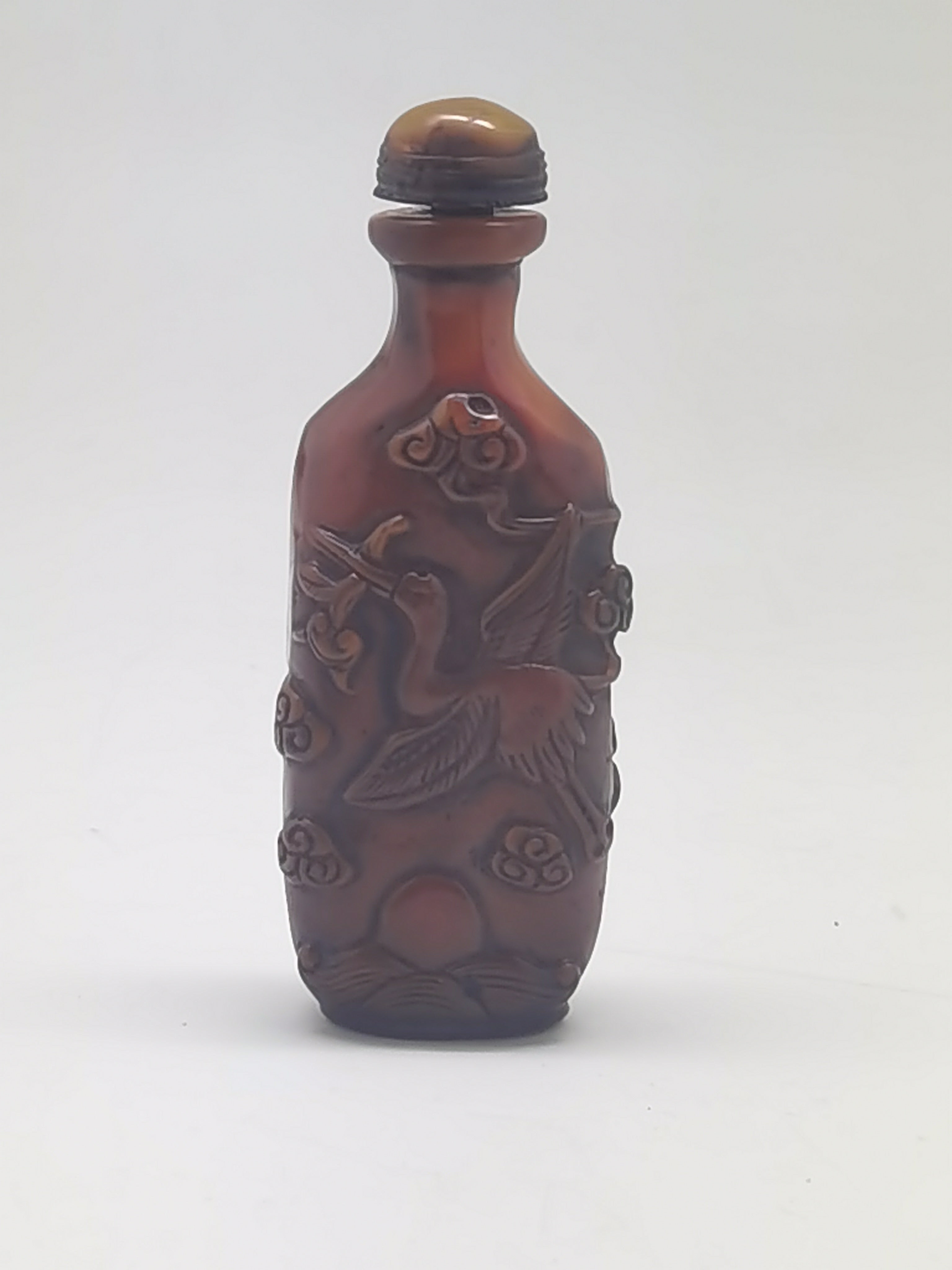 Chinese Amber Snuff Bottle