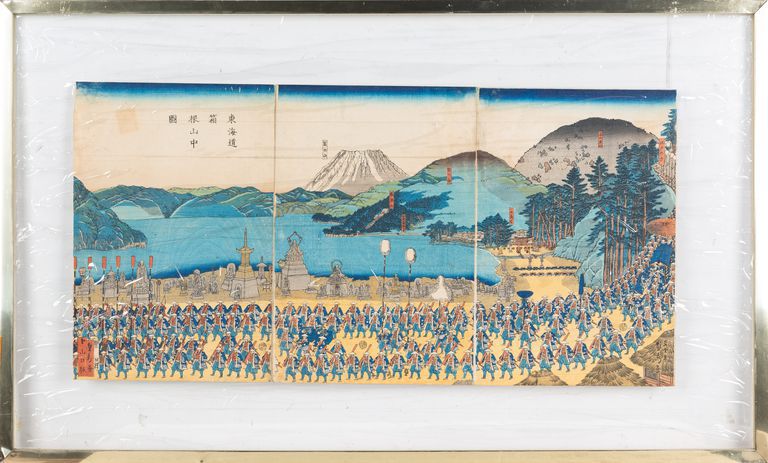 Traditional Japanese painting on paper