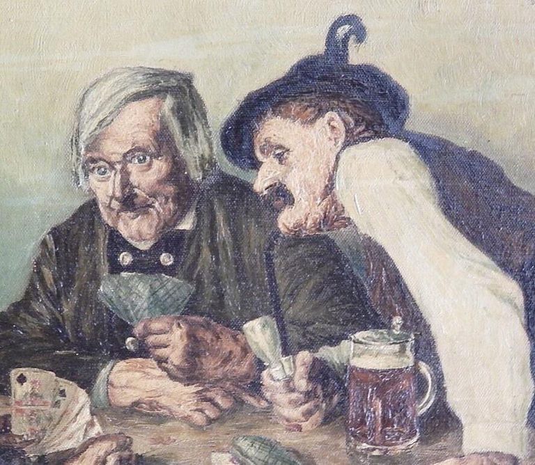 W. Krickel "The Card Players'