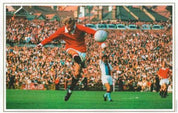 Denis Law Signed Color Photo - The King of Old Trafford, Manchester United