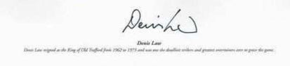 Denis Law Signed Color Photo - The King of Old Trafford, Manchester United