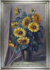 Frieda Mürdter "Still life with sunflowers"