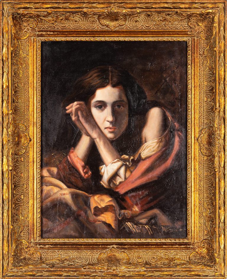 After Charles Landelle, "Femme Pensive"