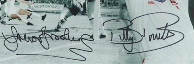 Trevor Brooking &amp; Billy Bonds Signed 16x12 inch 1980 FA Cup Winners Print