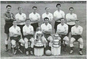 Cliff Jones, Bobby Smith & Dave Mackay Signed 16x12 inch Tottenham Hotspur 1960/61 League &amp; FA Cup Winners Print