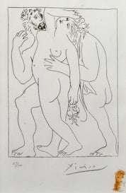 Pablo Picasso (After), "Erotic scene"