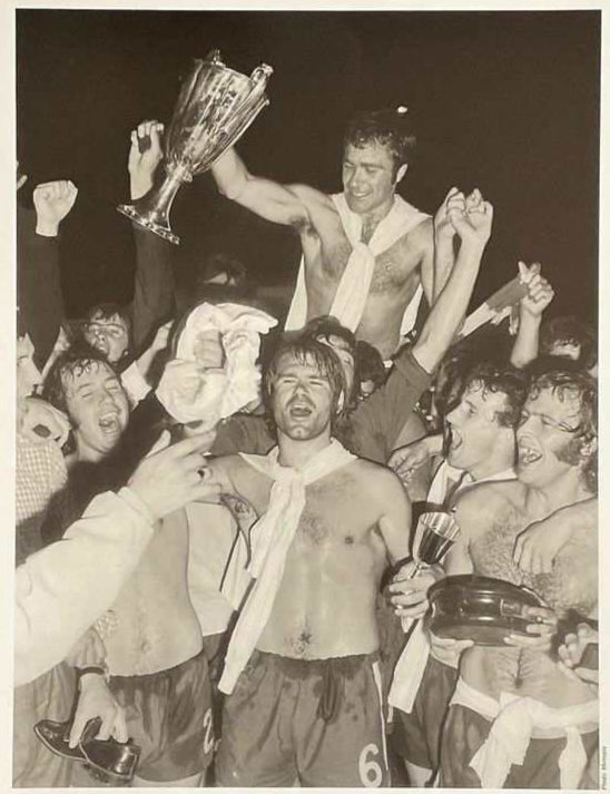 Ron Harris Signed 22x16 1971 European Cup Winners' Cup Final Replay Black and White Print