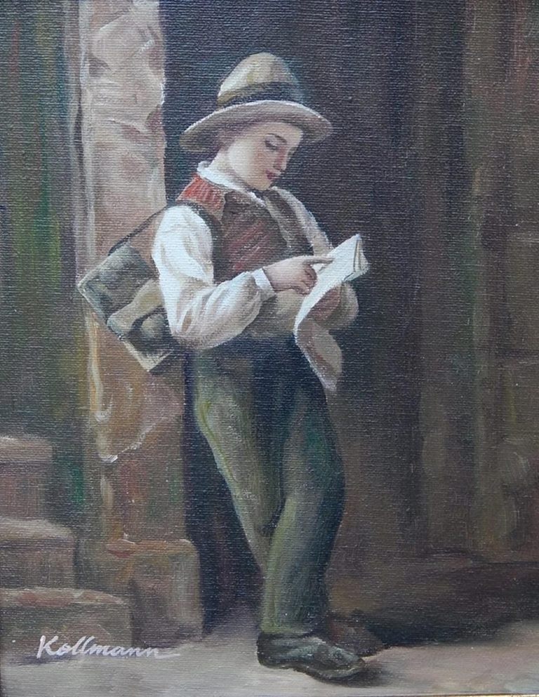 Kollmann, 'Newspaper seller'