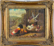 19th Century Antique Painting titled "H?erhof"