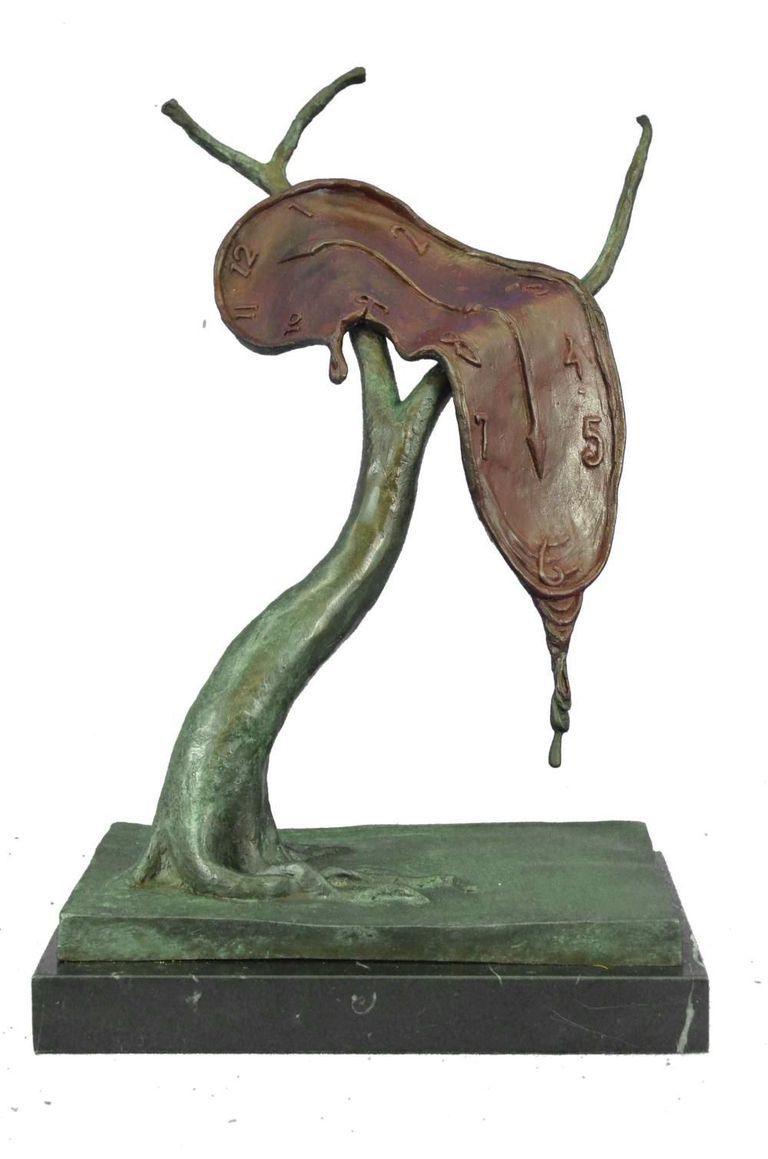 After Salvador Dali, 'Melting clock' - Bronze Sculpture