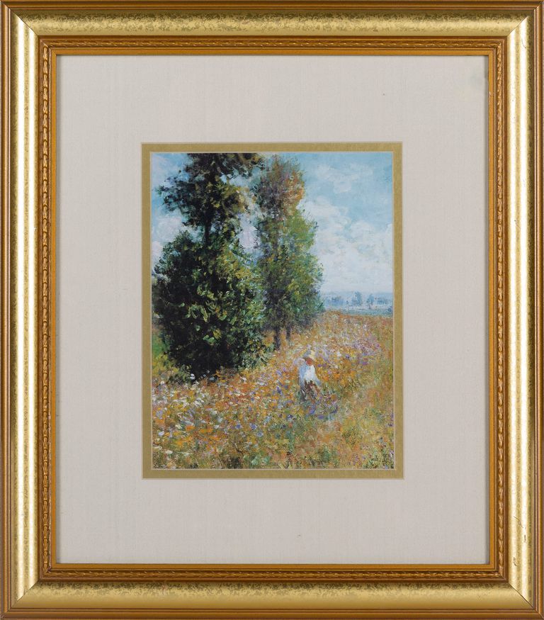 (After) Claude Monet , 'Meadow with Poplars' Print