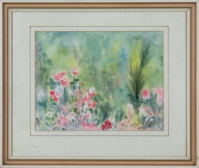 Original Watercolor Painting - Thelma Barry "Flowers"