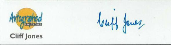 Cliff Jones Signed 10x8 Autographed Editions Page