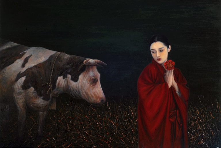 Dijin Yao, 'Morning glory and weaver girl'