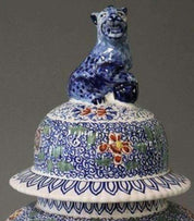 19th Century Delft Potiche with Lid