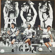 Tottenham Hotspur FC Steve Perryman, Ricky Villa & Ossie Ardiles Signed 12x12 Colour Montage Photo