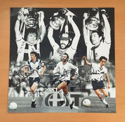 Tottenham Hotspur FC Steve Perryman, Ricky Villa & Ossie Ardiles Signed 12x12 Colour Montage Photo