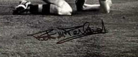 Peter McParland Signed 12x18 Black and White Photo - 1957 FA Cup Final