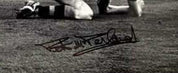 Peter McParland Signed 12x18 Black and White Photo - 1957 FA Cup Final