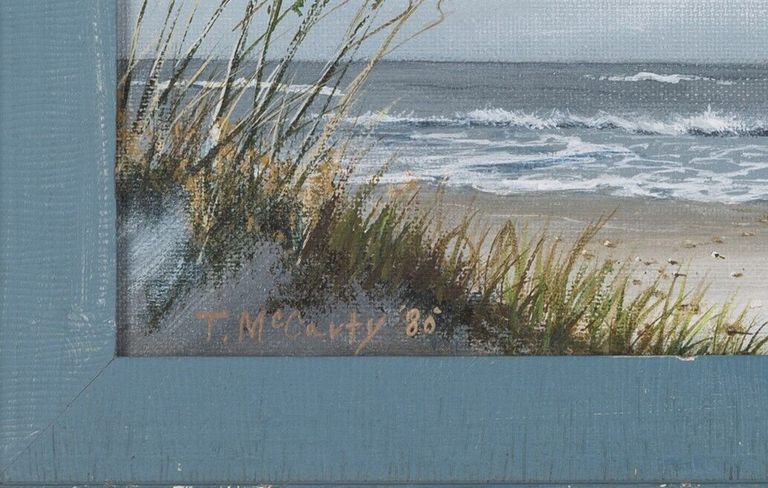 Tony Mccarty 'Impressionist Coastal Scene 1980'