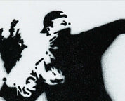 Banksy 'Flower Throwing Hand'