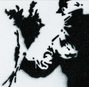 Banksy 'Flower Throwing Hand'