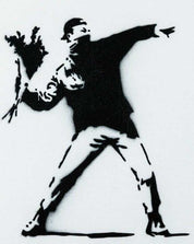 Banksy 'Flower Throwing Hand'