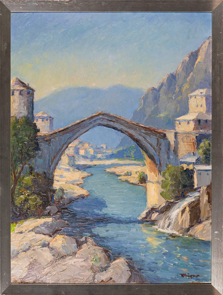 Walter Krugmer "Mostar Old Bridge''